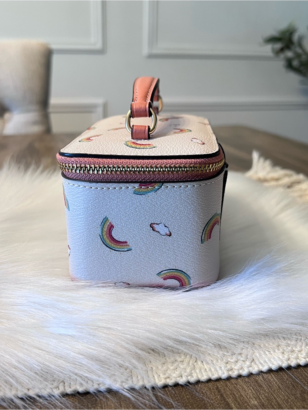 Coach All Over Rainbow Jewelry/Vanity Case - Picture 2 of 9